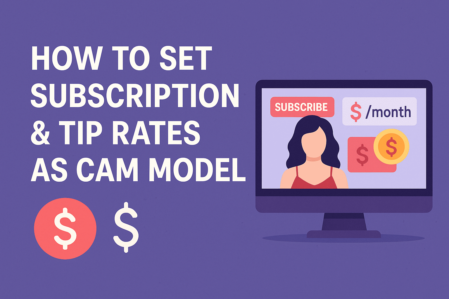 How to Set Subscription & Tip Rates as Cam Model