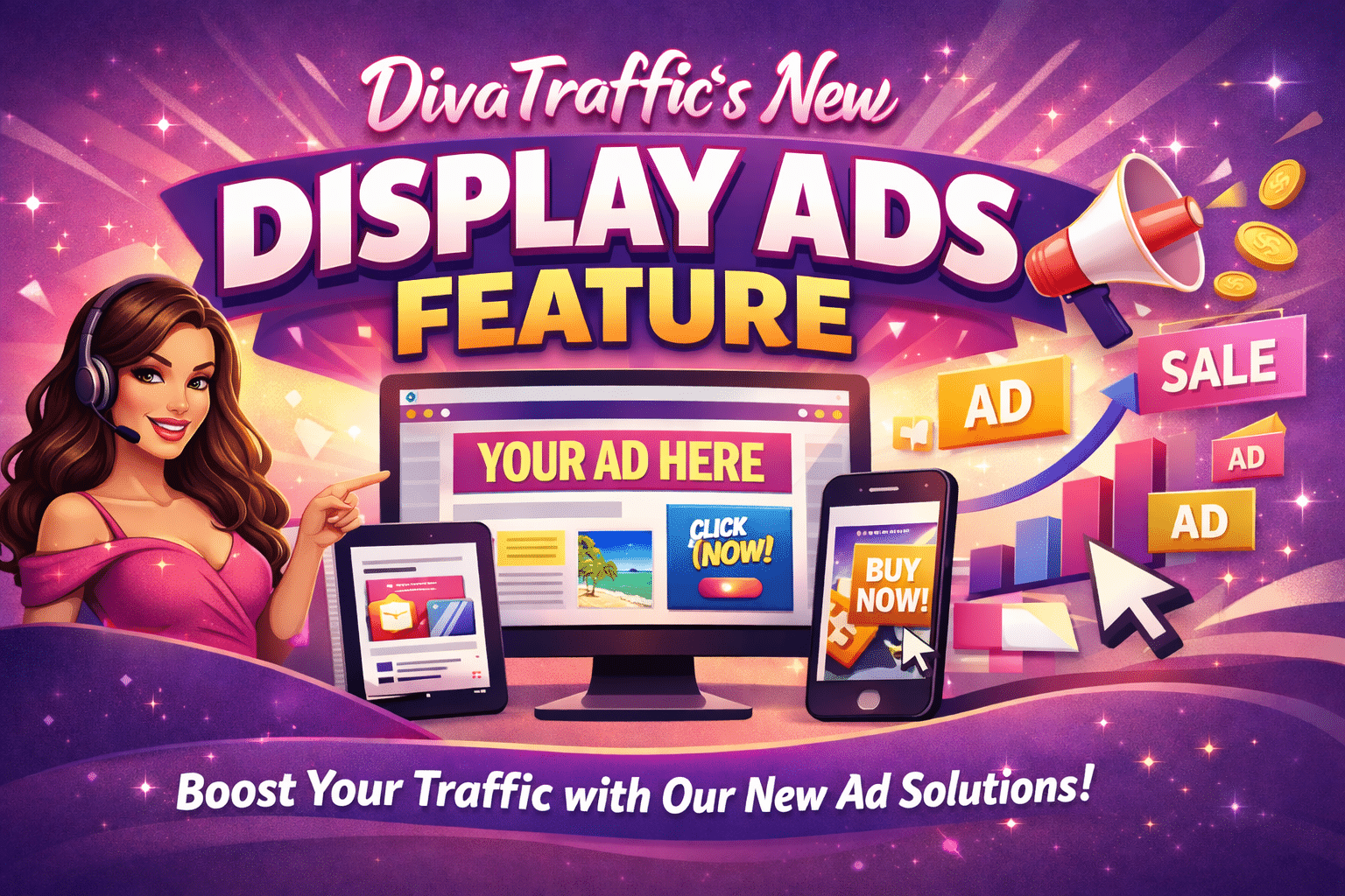 DivaTraffic’s New Display Ads Feature